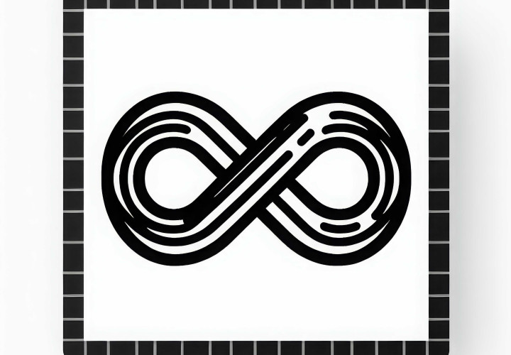 Infinity Symbol: Free Coloring Page to Download Infinite symbol: Coloring template free to download
