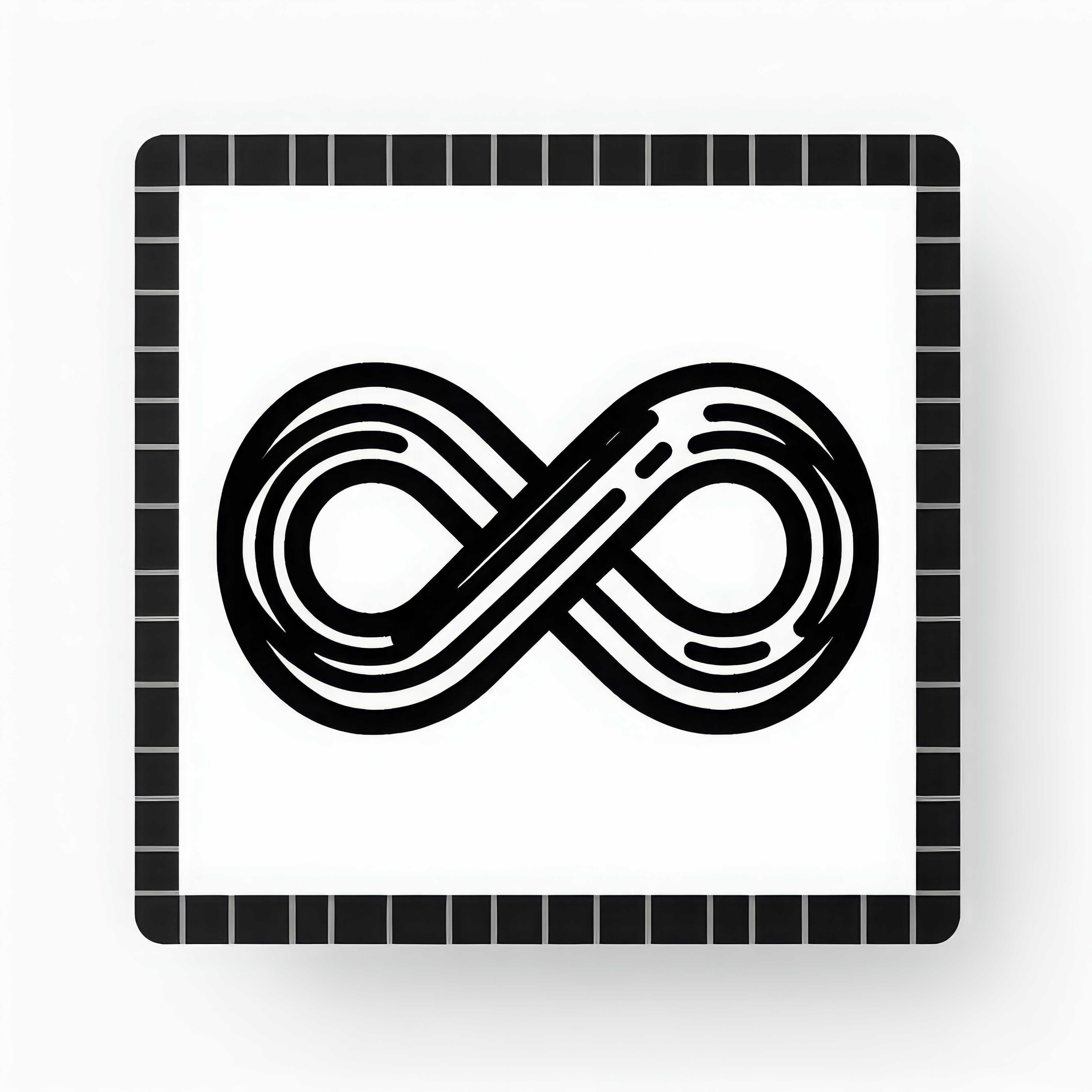 Infinite Sign: Coloring Template Free to Download
