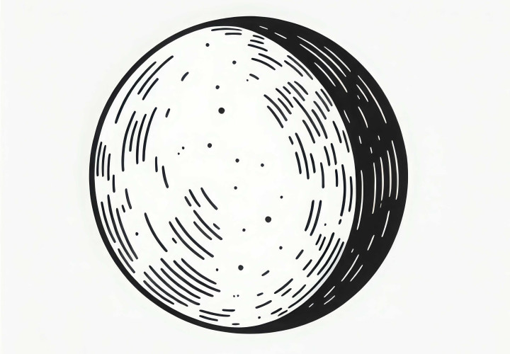 Free moon coloring page to download and color online Download and color the moon coloring page for free online