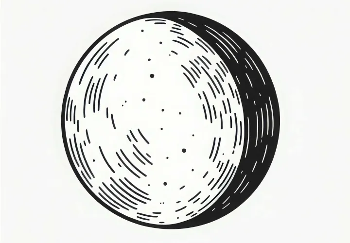 Download and color the moon coloring page for free online