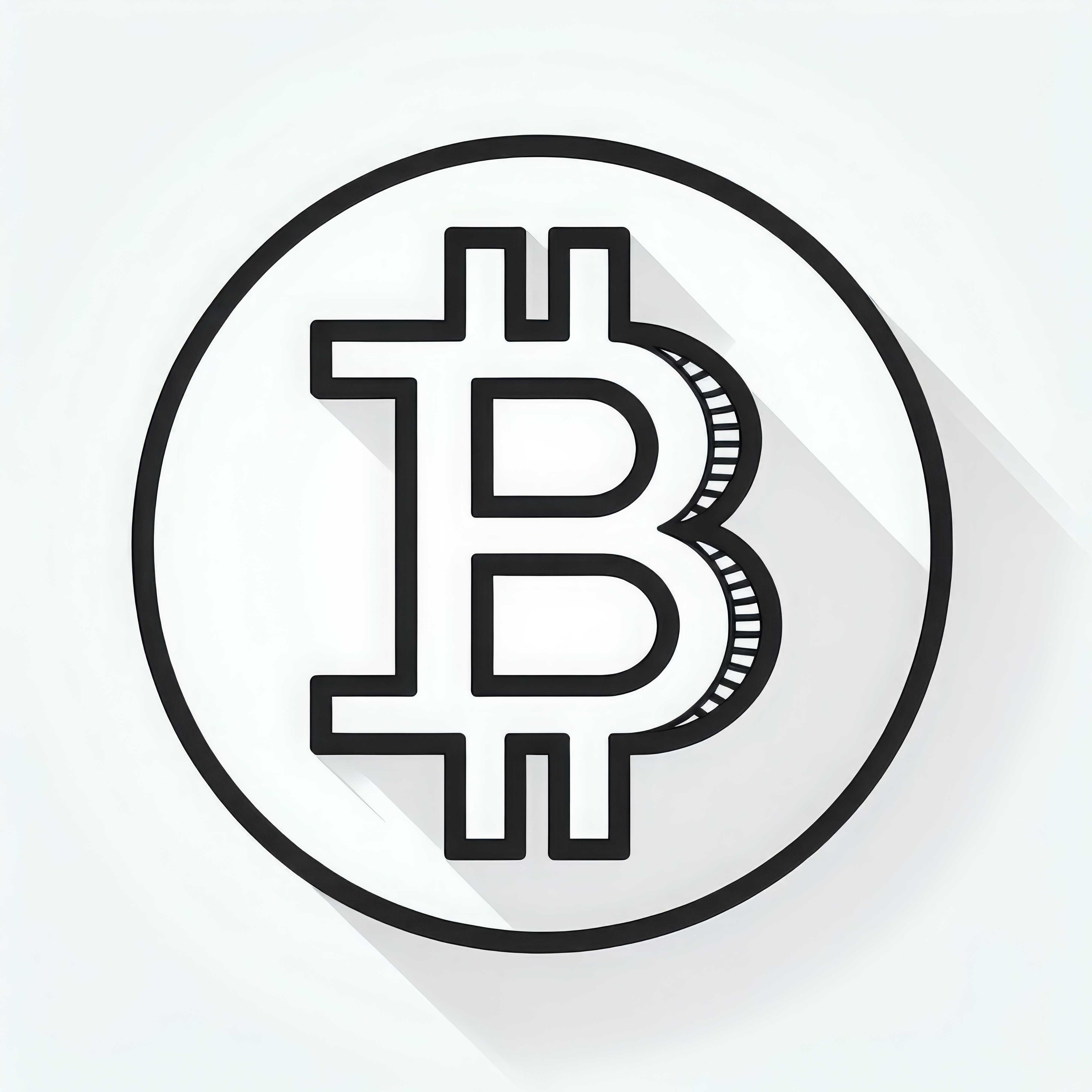 Free Bitcoin Symbol Coloring Page