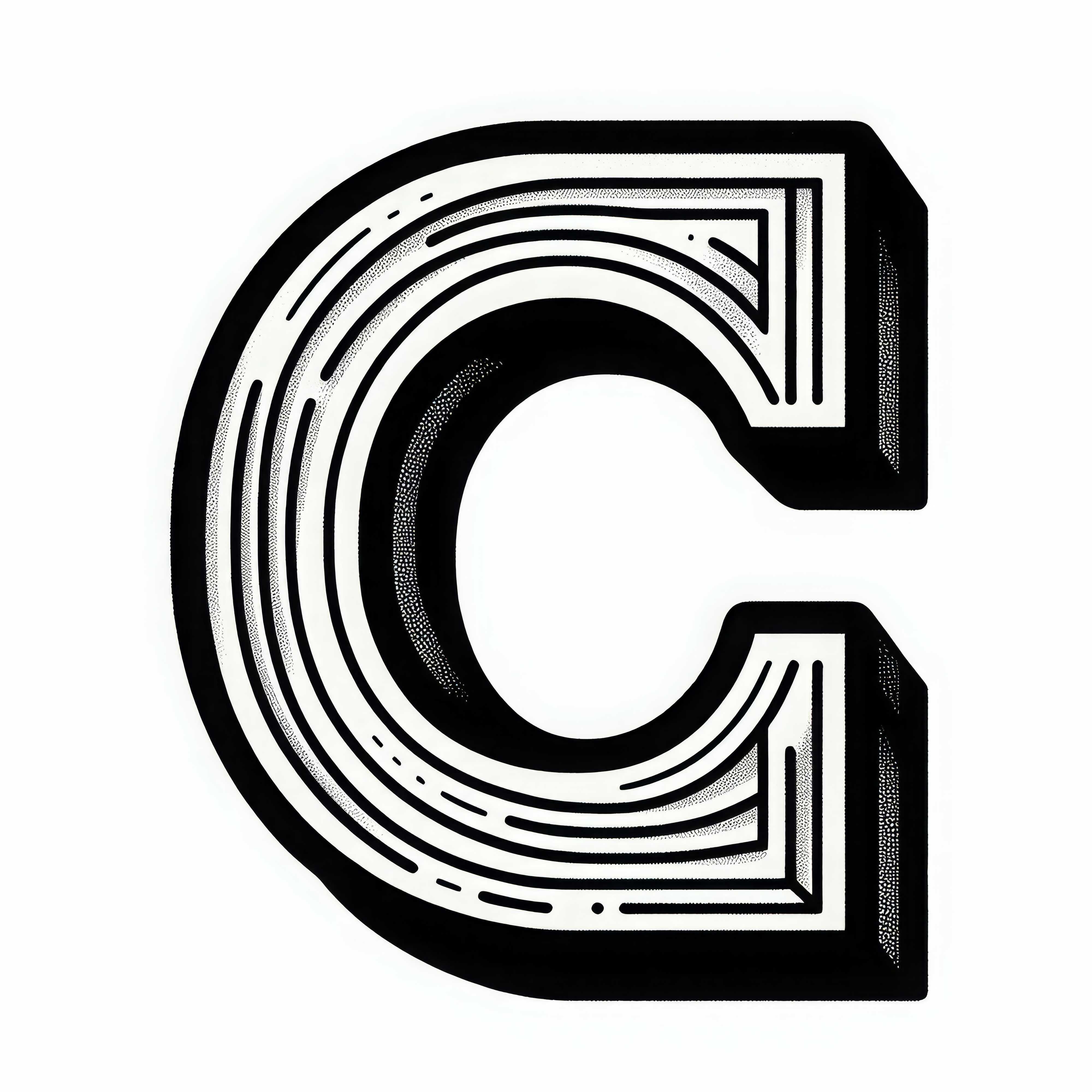 Free Coloring Page of Capital Letter C