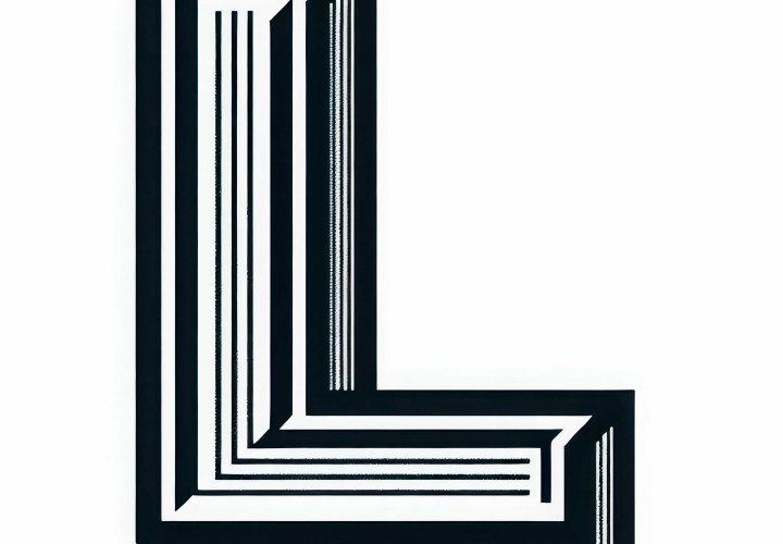 Coloring page uppercase L free to download