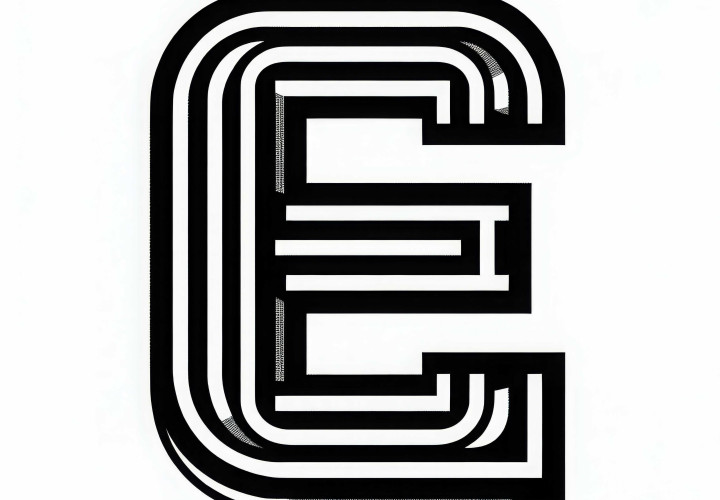 Free Coloring Template for Capital Letters