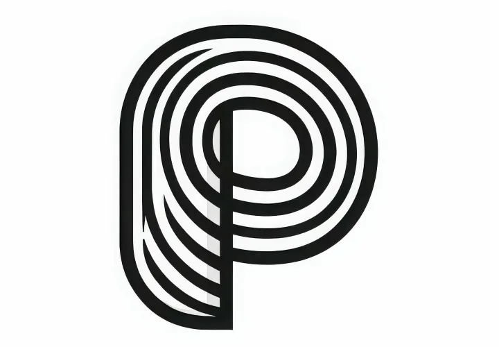 Capital letter P - Free coloring page