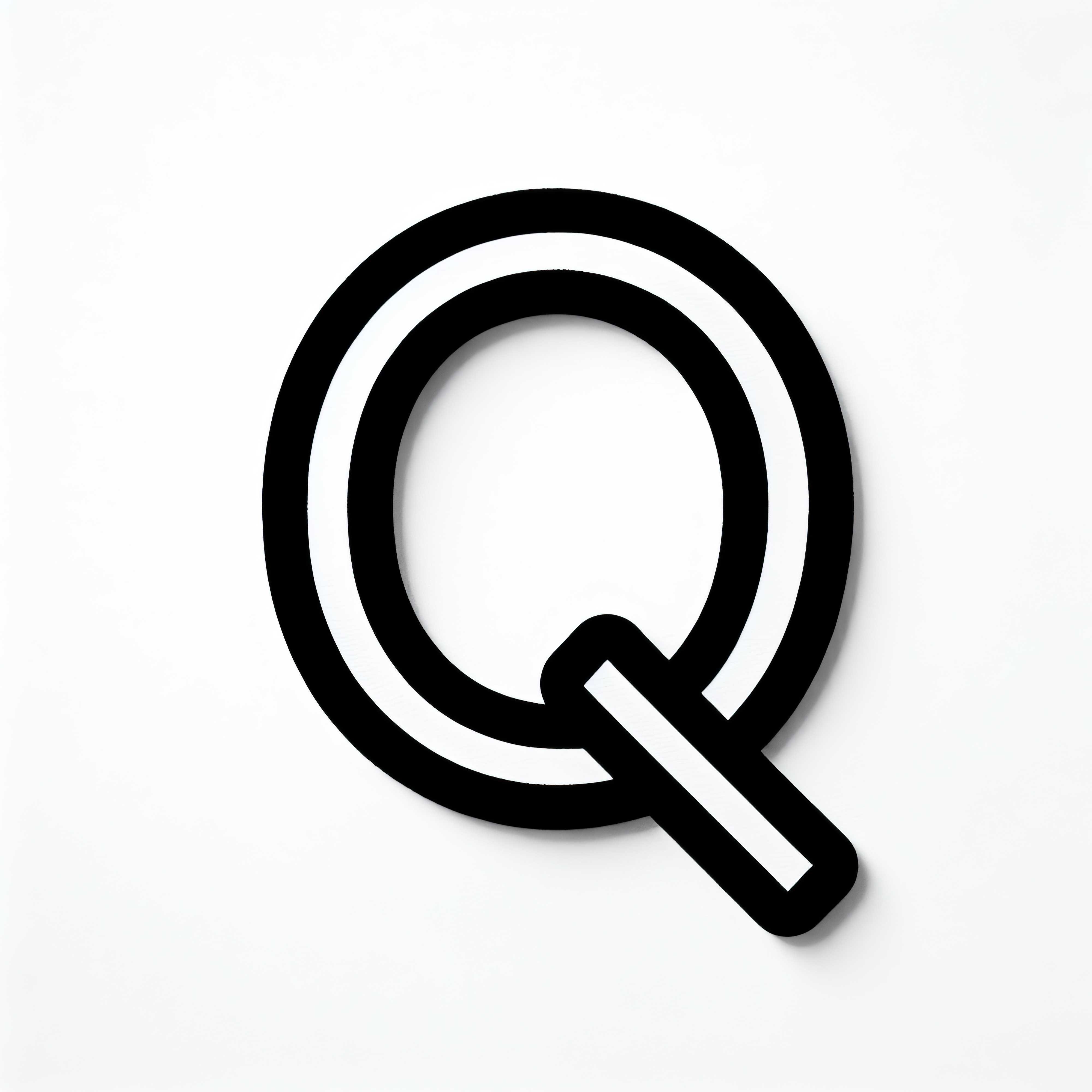 Free Coloring Page of Uppercase Q