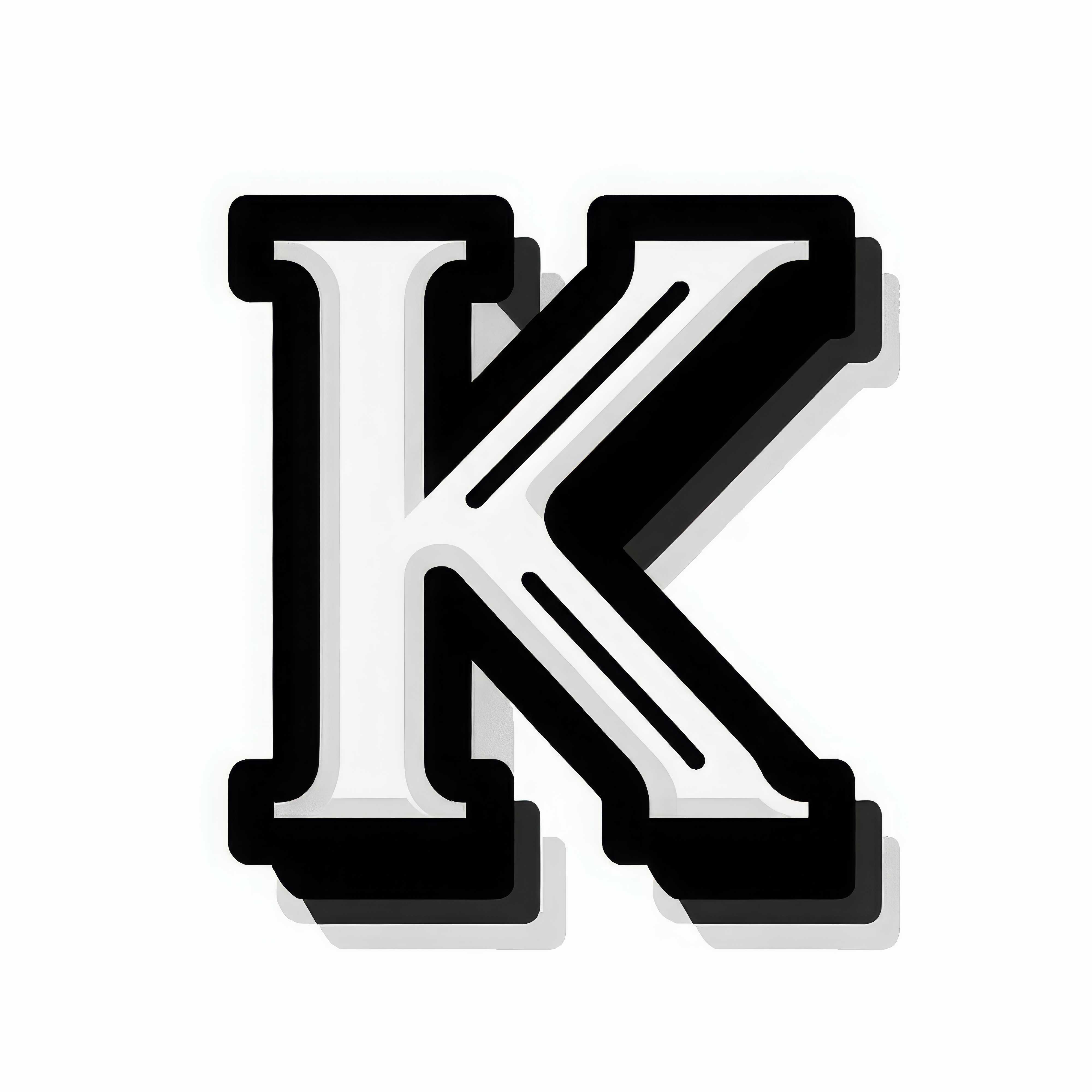 Free coloring template with uppercase letters