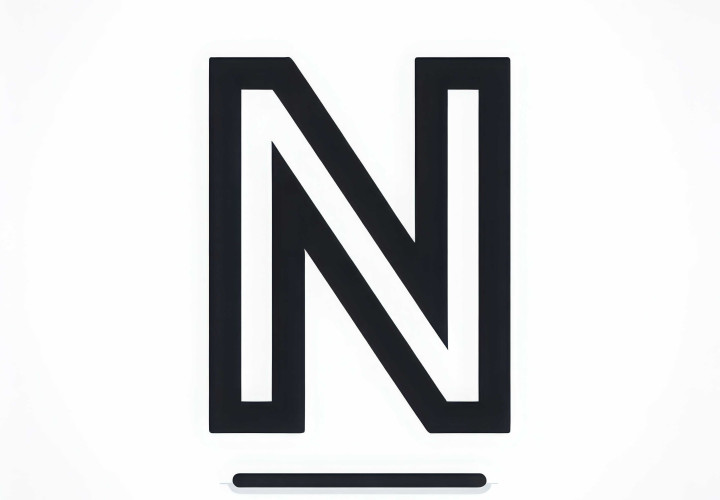 Free Coloring Page of the Capital Letter N