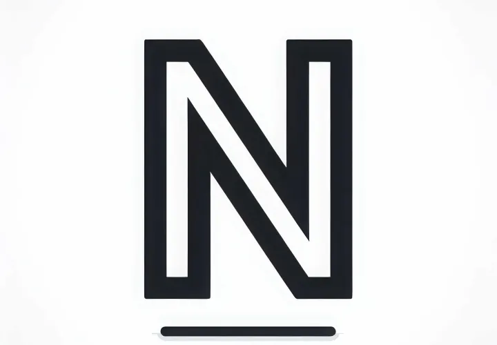 Free Coloring Page of the Capital Letter N