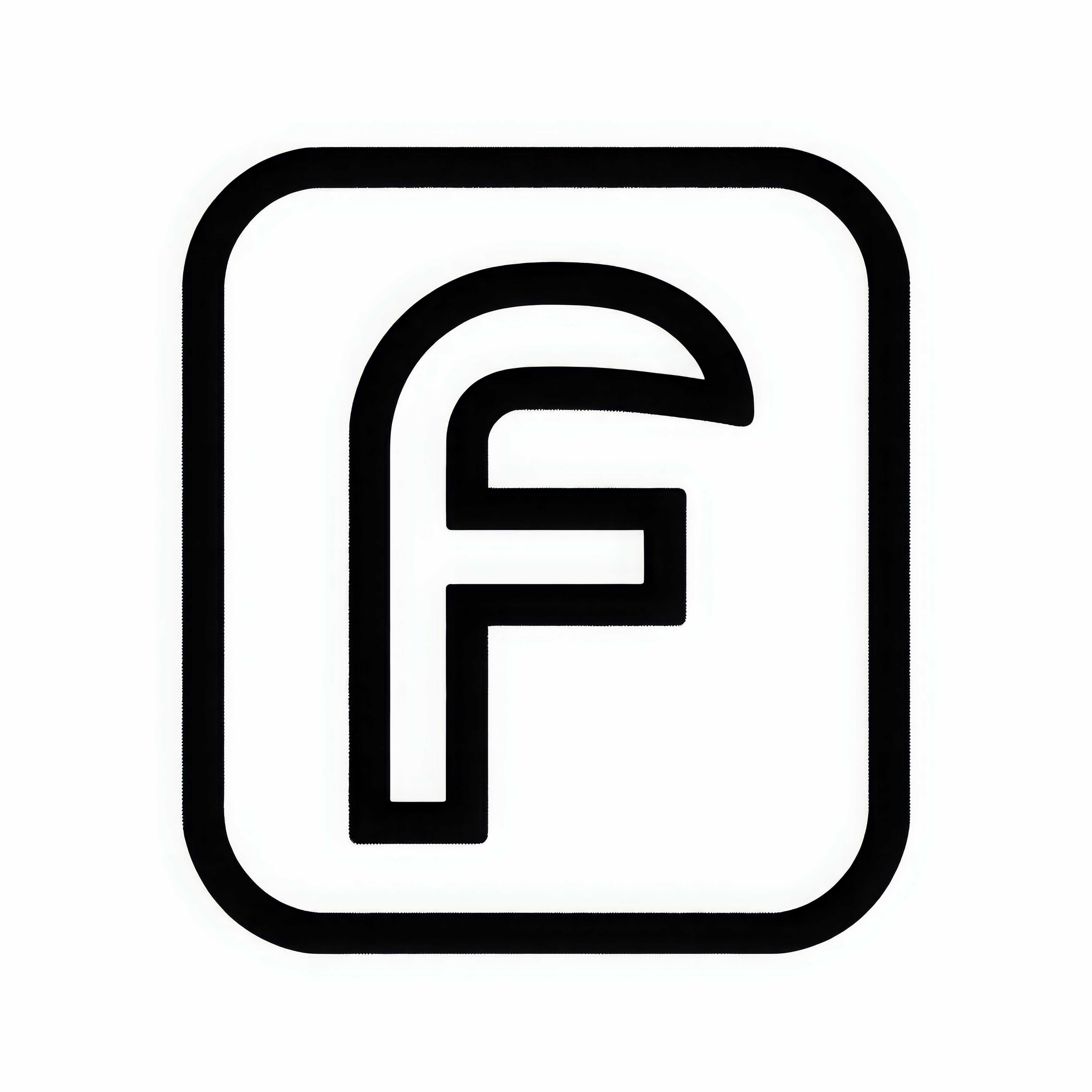 Free Coloring Page of the Capital Letter F
