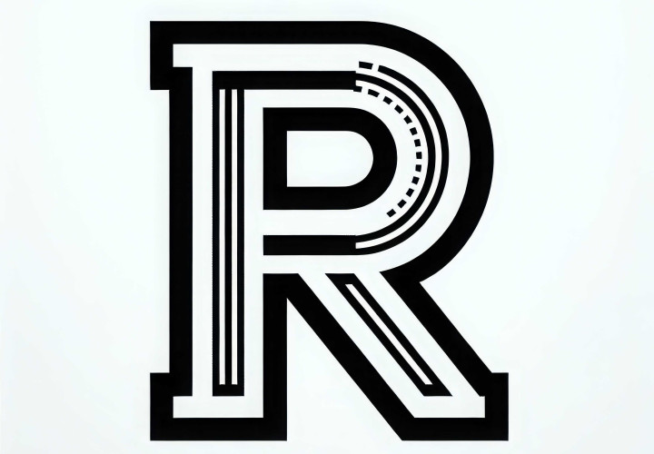 Free Coloring Page of Capital Letter R Free Coloring Page of Capital Letter R
