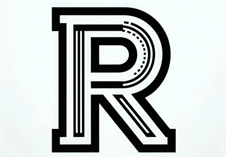 Free Coloring Page of Capital Letter R