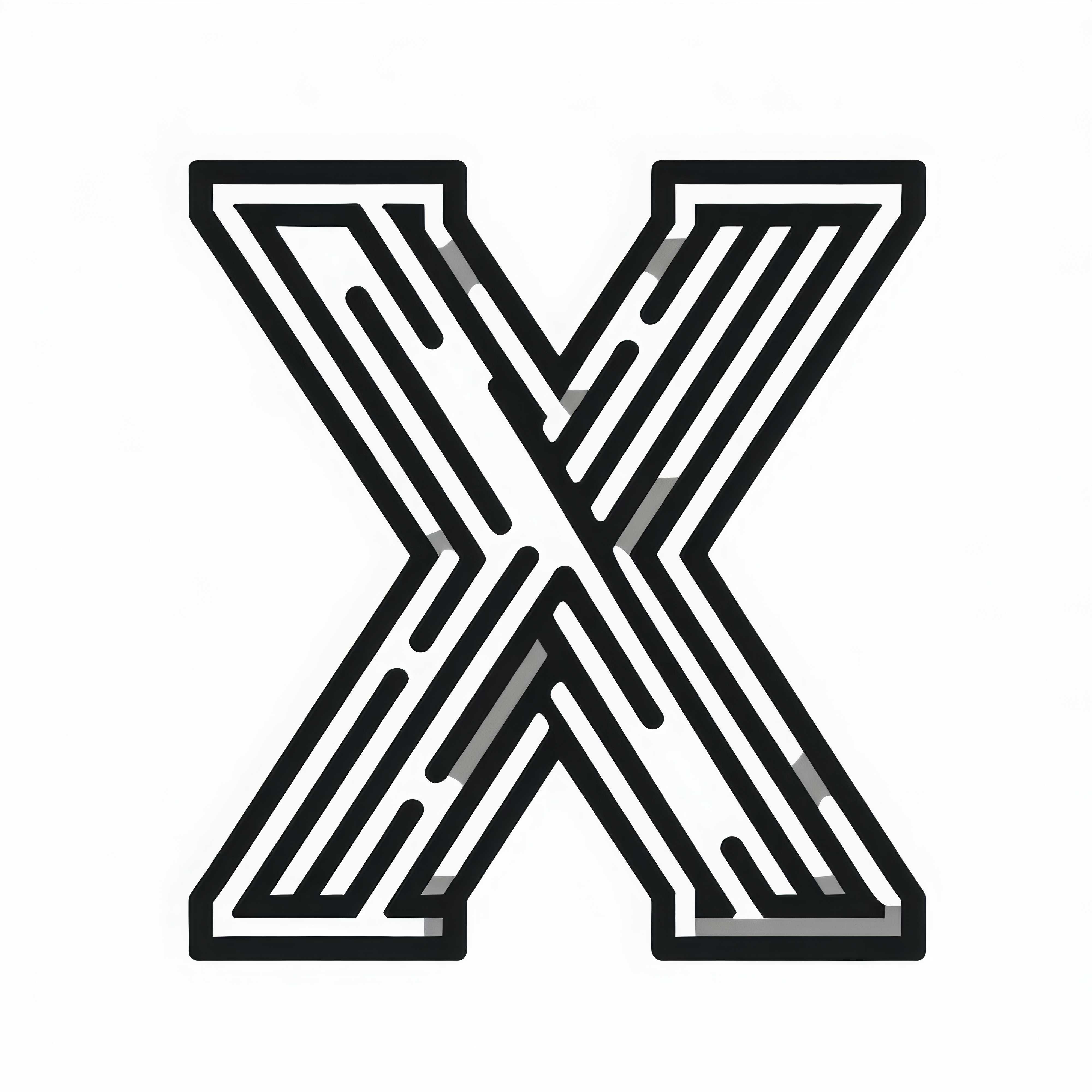 Capital Letter X Coloring Page Free to Download
