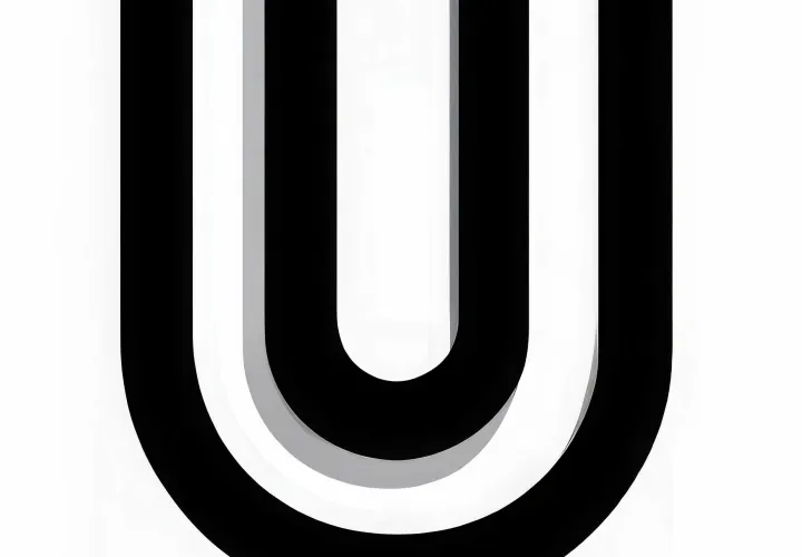 Free coloring page of uppercase U