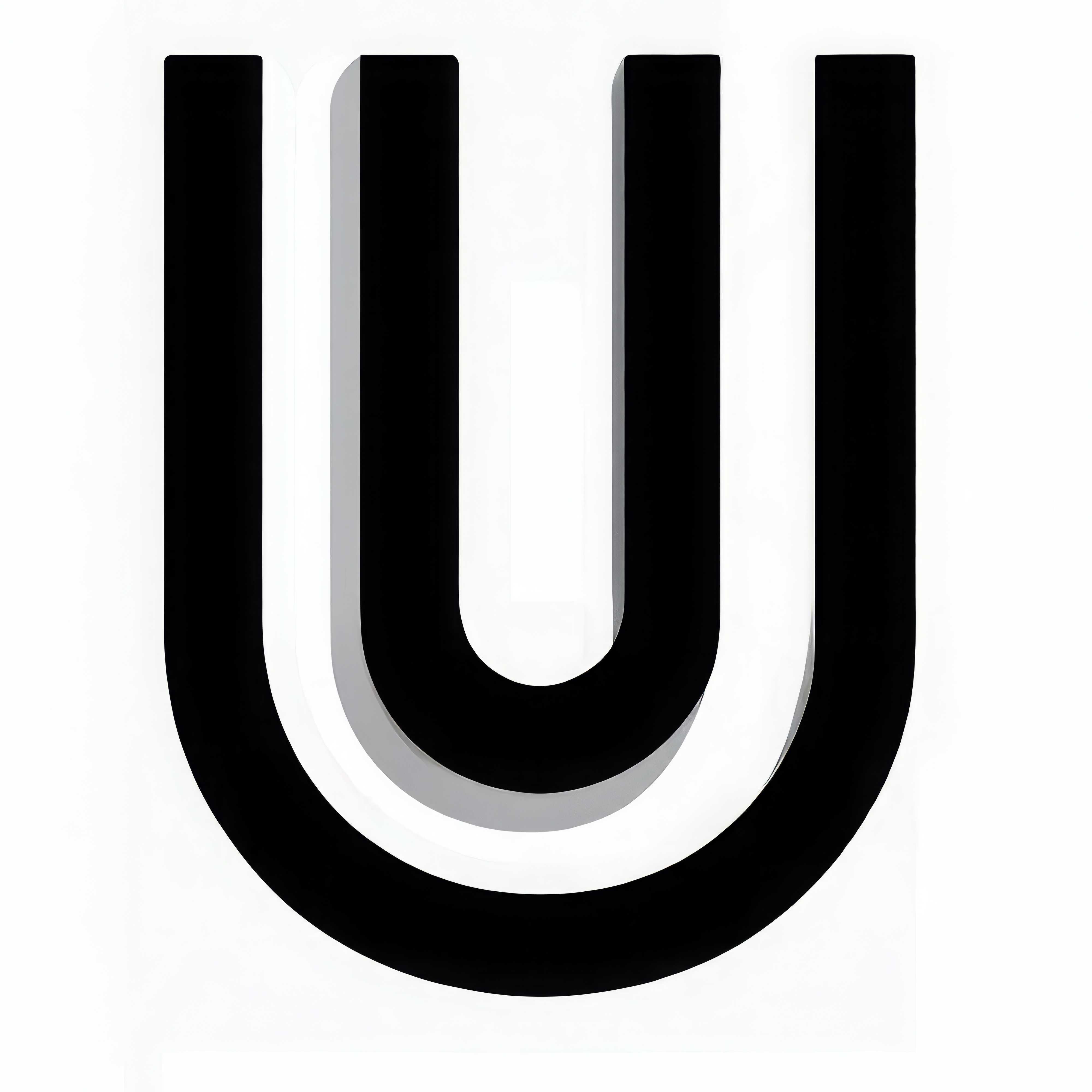Free coloring page of the capital letter U