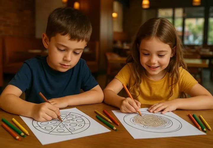 Ételek és italok: Kifestőképek