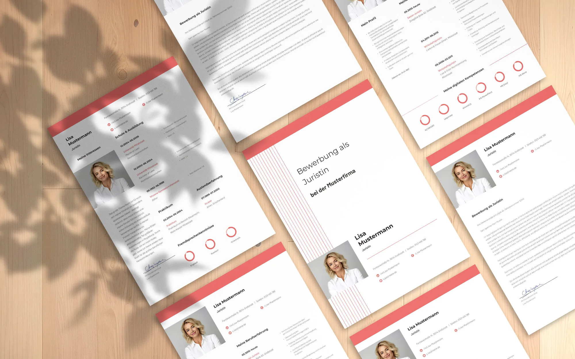 Application as Management Employee: Template for CV and Cover Letter