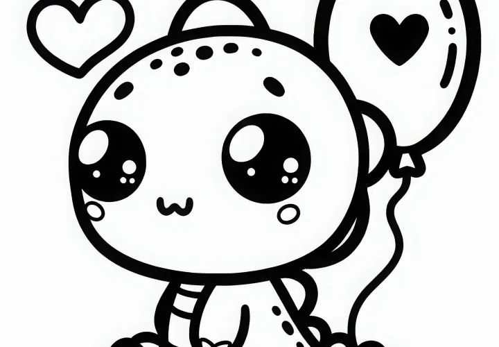 Baby Dino dengan mata melotot – Unduh gambar untuk diwarnai secara gratis