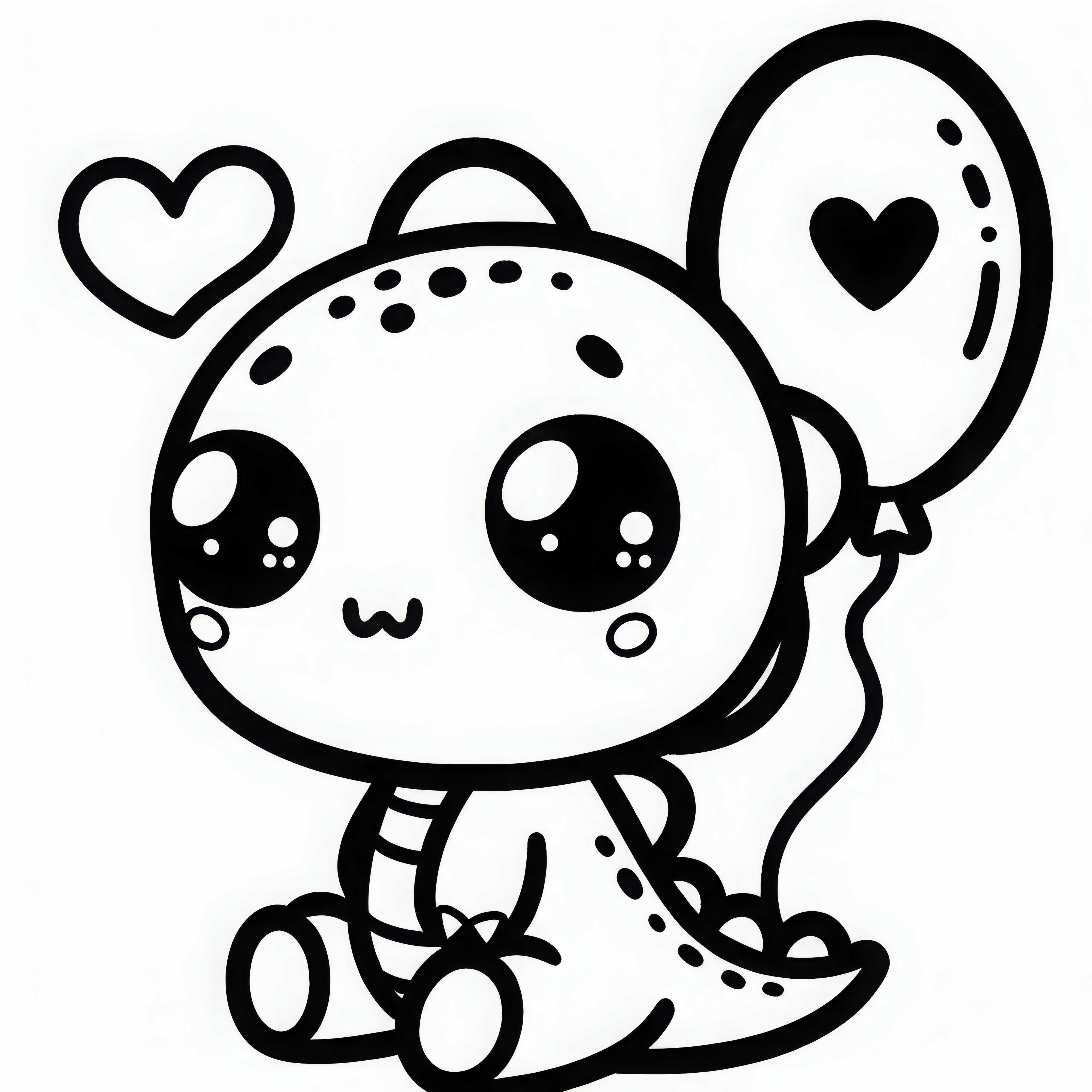 Baby Dino dengan mata melotot – Unduh gambar mewarnai gratis