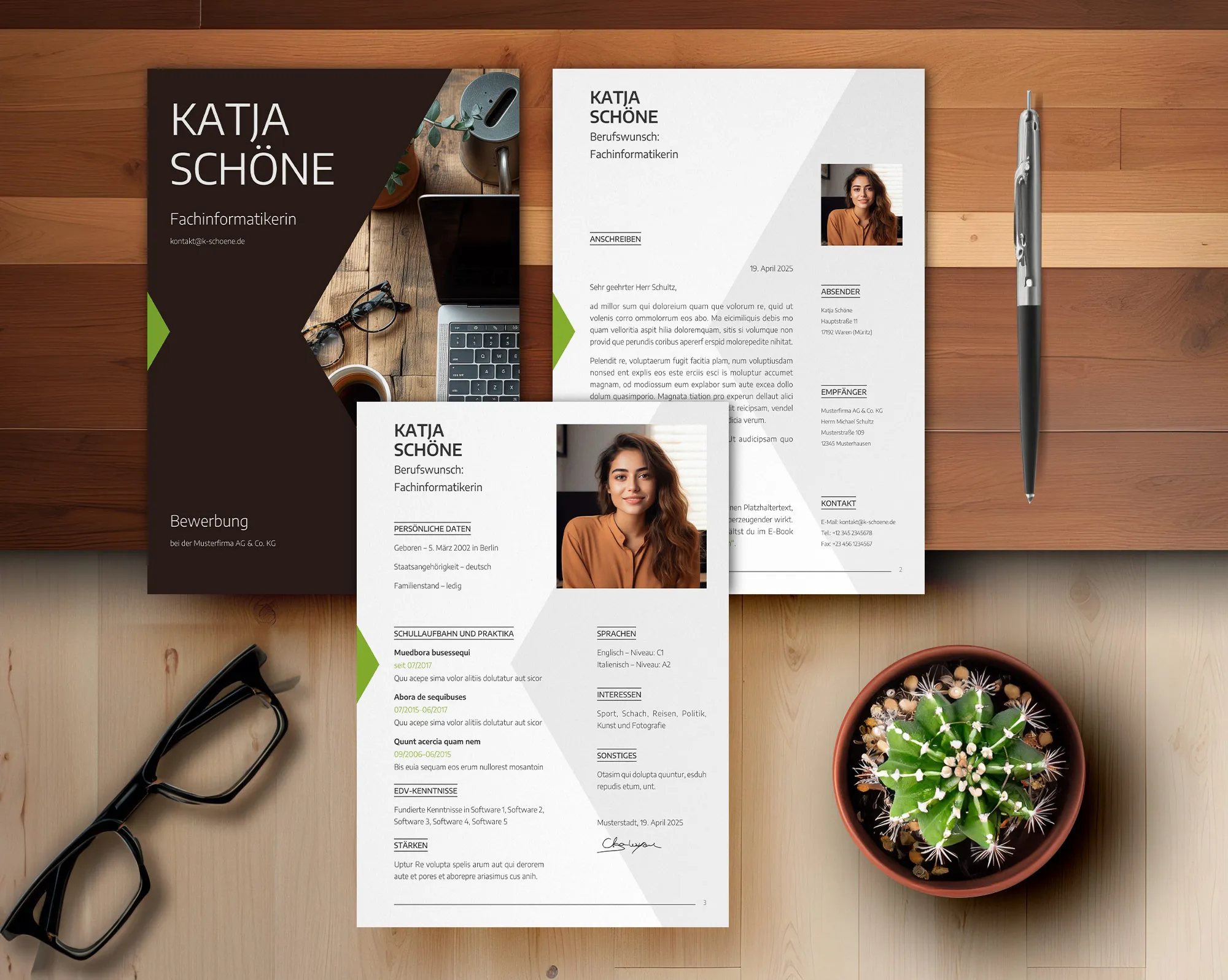 Application as a makeup artist: Template for cover letter and resume for download.