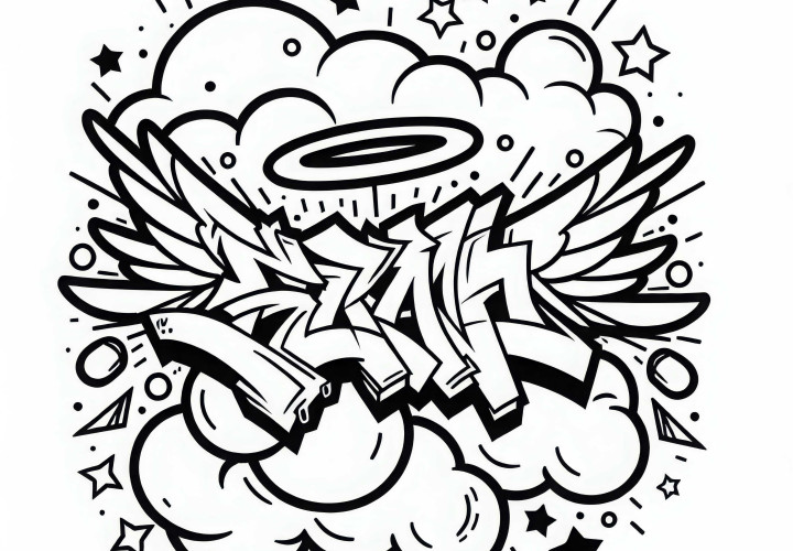 Template Gambar Grafiti Gratis