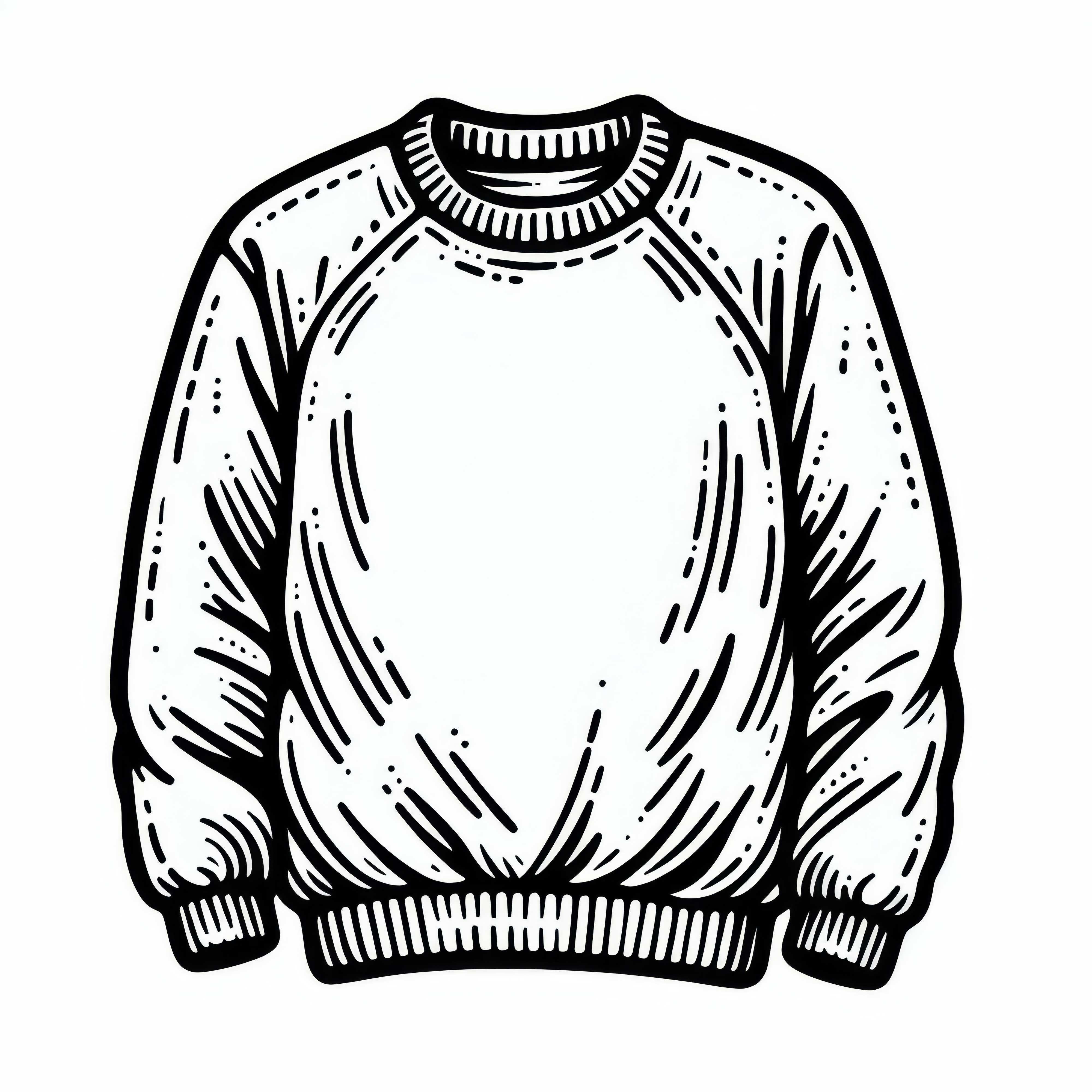 Ingyenes kifestő kép egy pulóverről kreatív elméknek Ingyenes színezőlap egy pulóverhez kreatív fejlesztésekhez