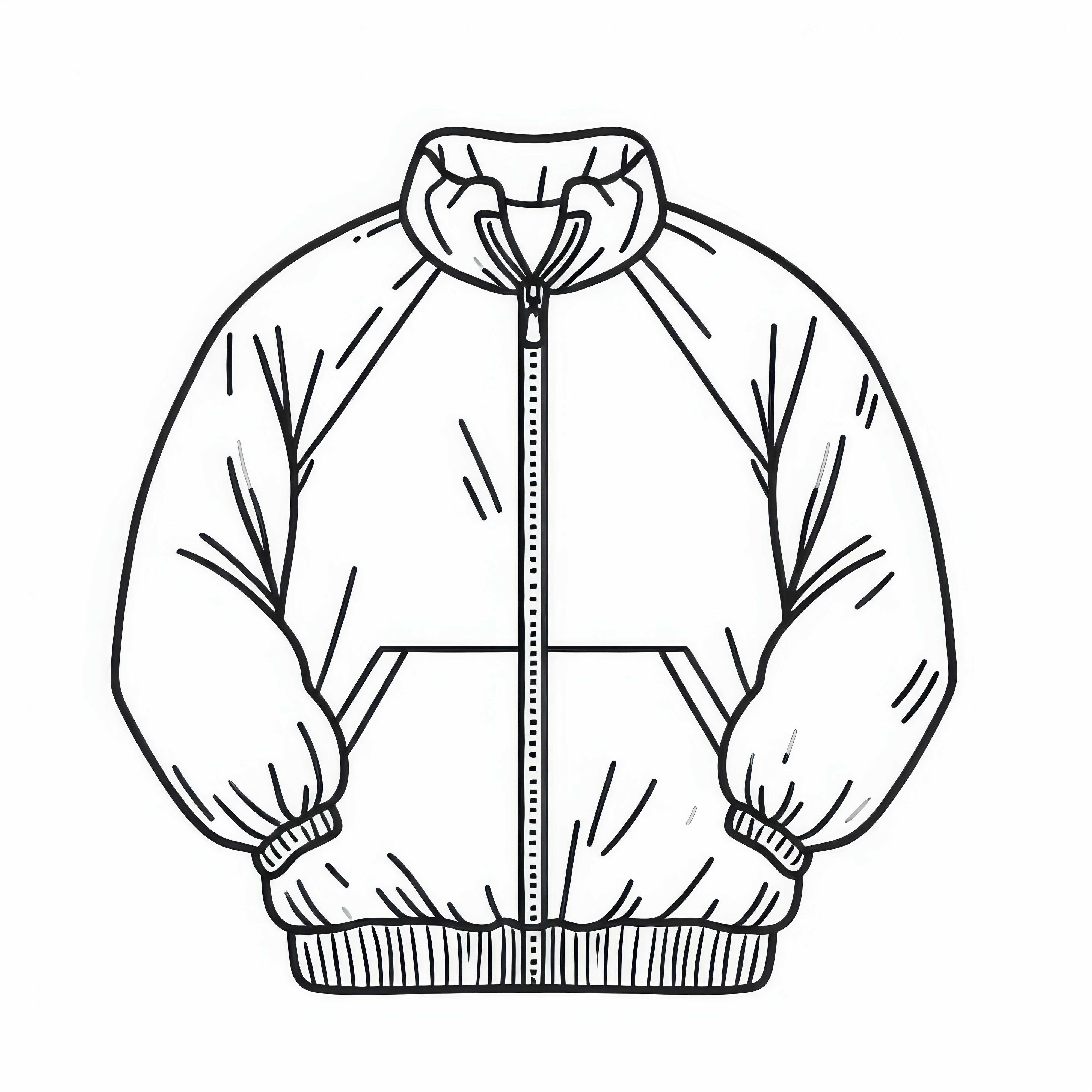 Coloriage de coupe-vent pour vêtements gratuit