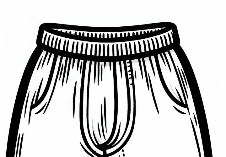 Boxer shorts coloring page for clothing free of charge