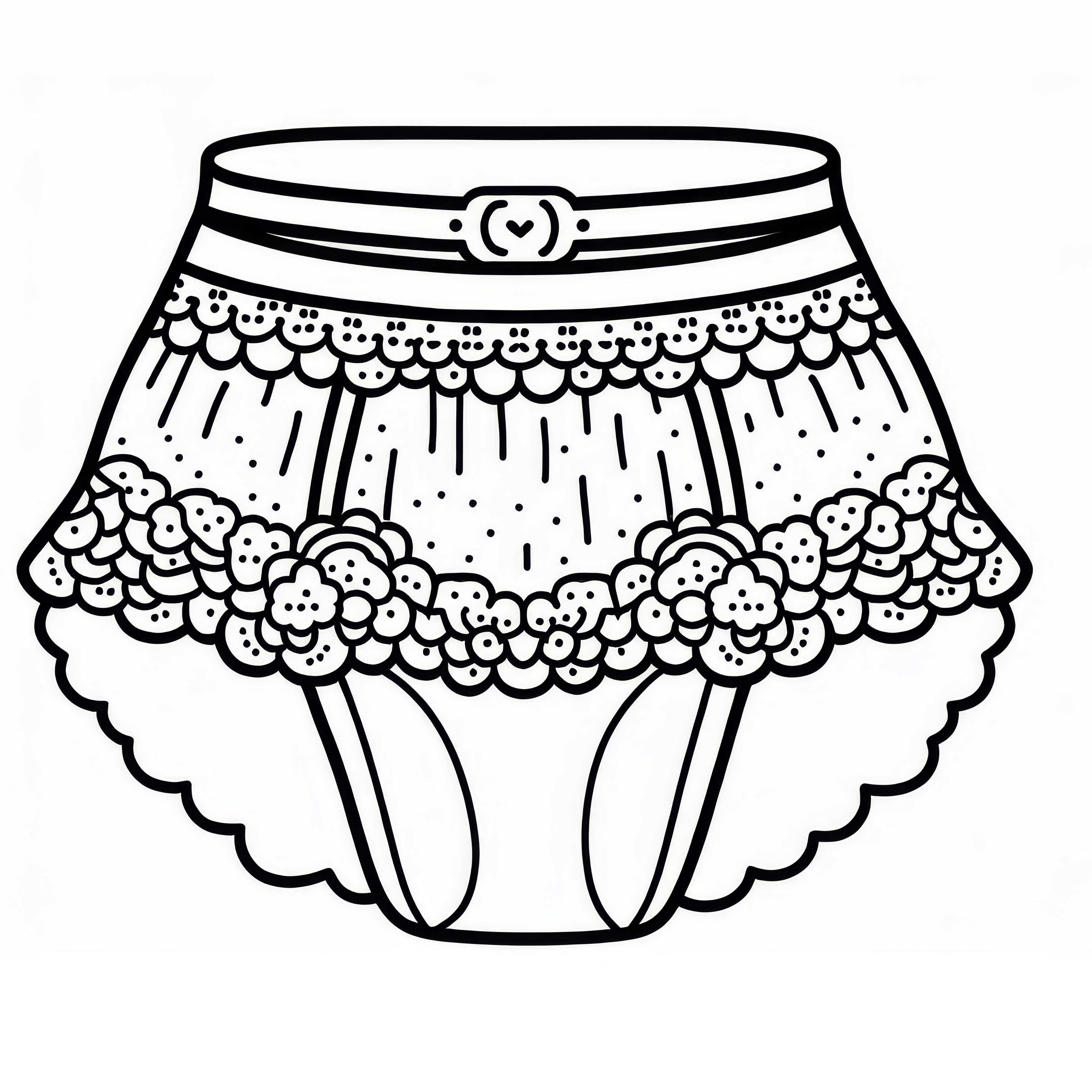 Modèle de coloriage de jupon pour vêtements - Téléchargement gratuit Modèle de coloriage de sous-jupe pour vêtements - Téléchargement gratuit