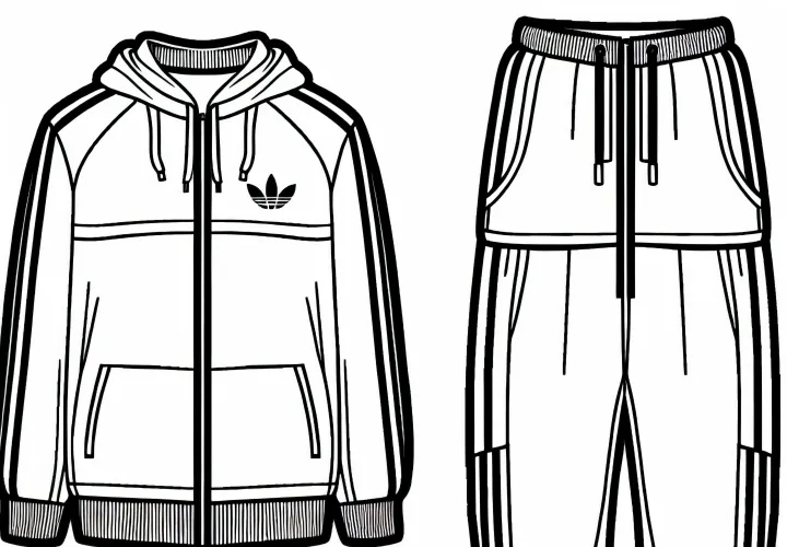 Free download coloring page of a tracksuit