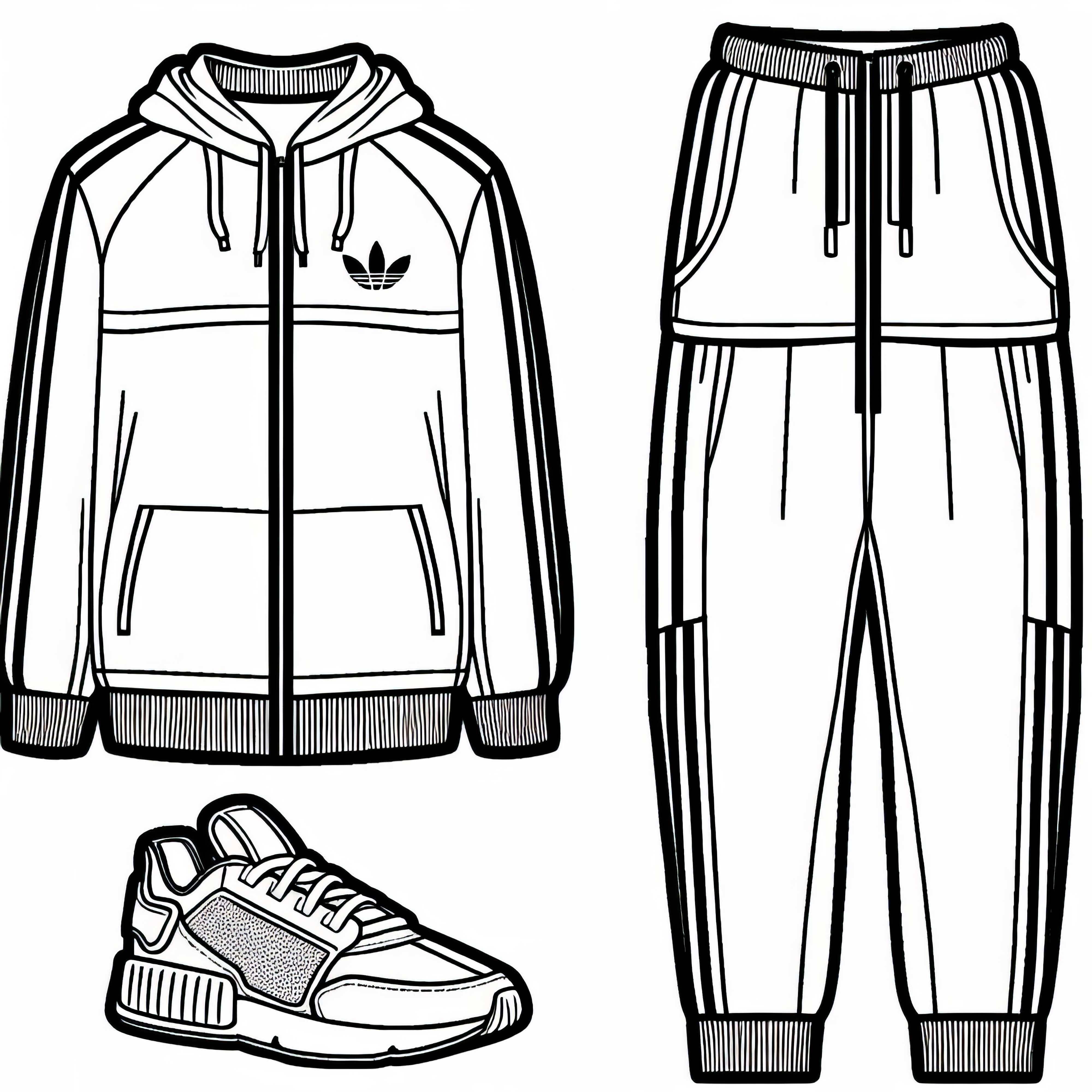Télécharger gratuitement un dessin à colorier de survêtement Télécharger gratuitement un coloriage de survêtement