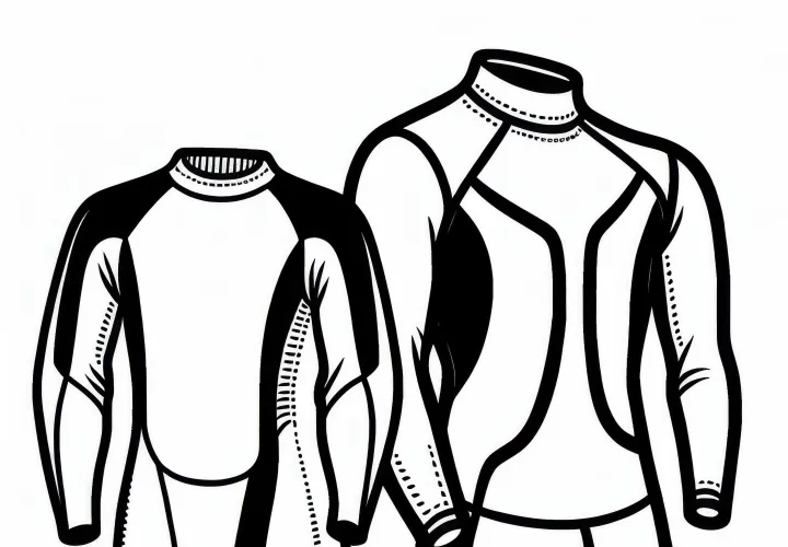 Surf suit coloring page clothing free