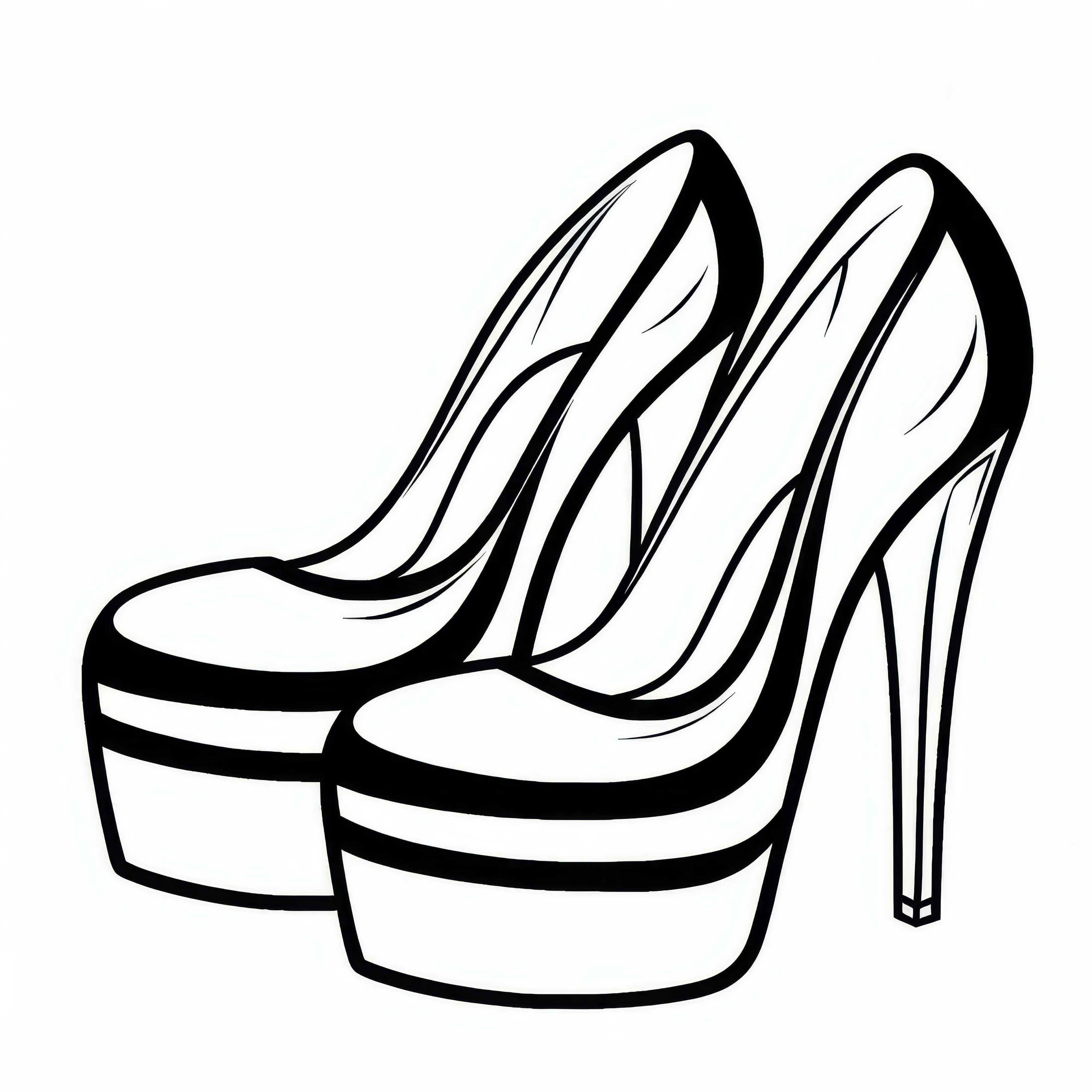 Imagini de colorat de înaltă calitate cu tocuri pentru descărcare gratuită