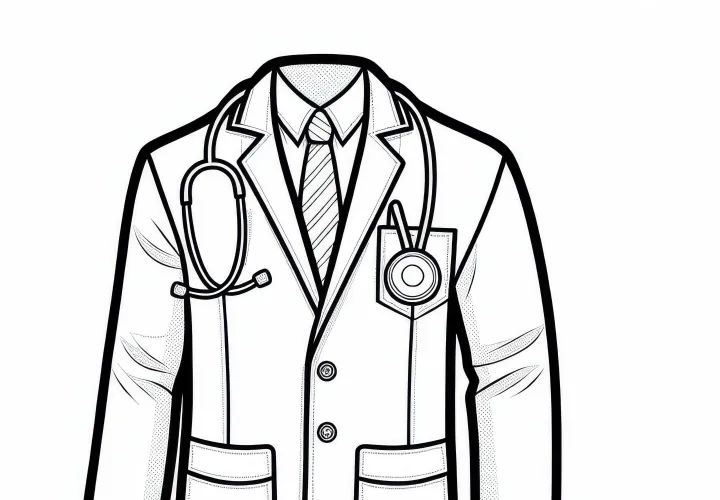 Barvna slika zdravniškega plašča brezplačno