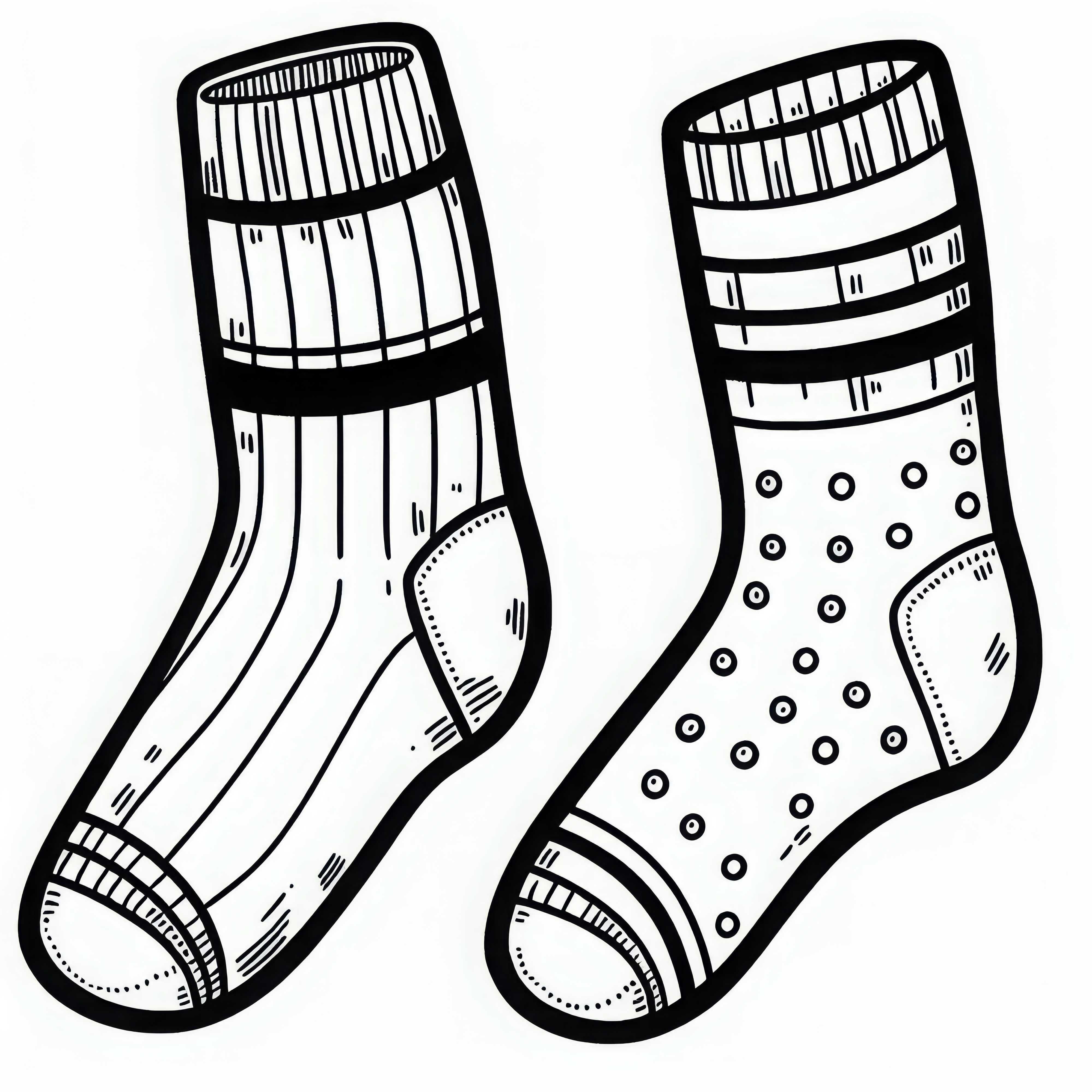 Раскраска носков одежда бесплатно