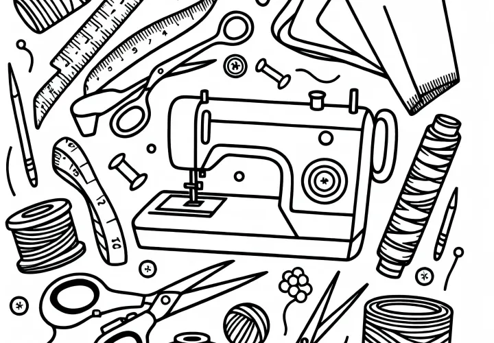 Раскрашка для шитья одежды – Бесплатно скачать