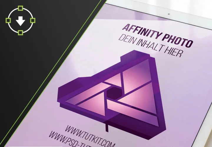 Centrul de ajutor: Aplicarea machetelor Affinity Photo pentru vizualizarea propriilor design-uri.