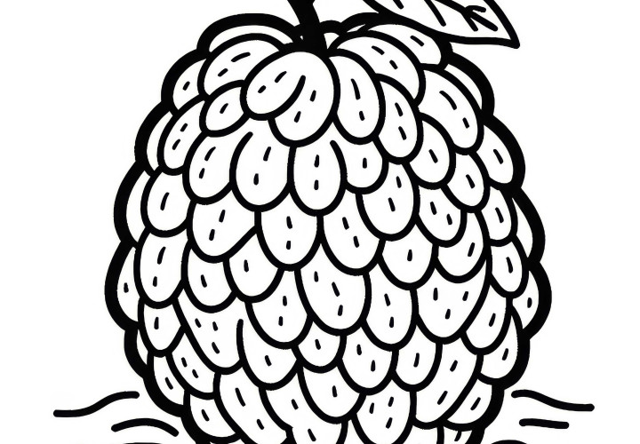 Atemoya Coloring Page Free Download