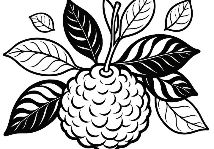 Bergamot Coloring Template Free