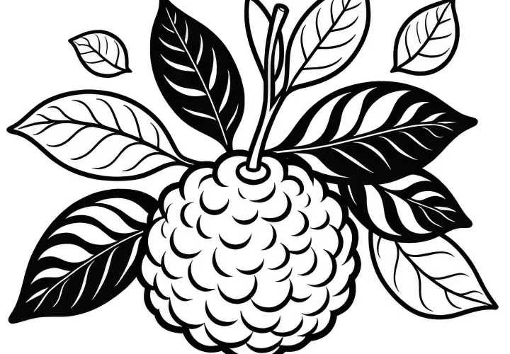 Bergamot Coloring Template Free