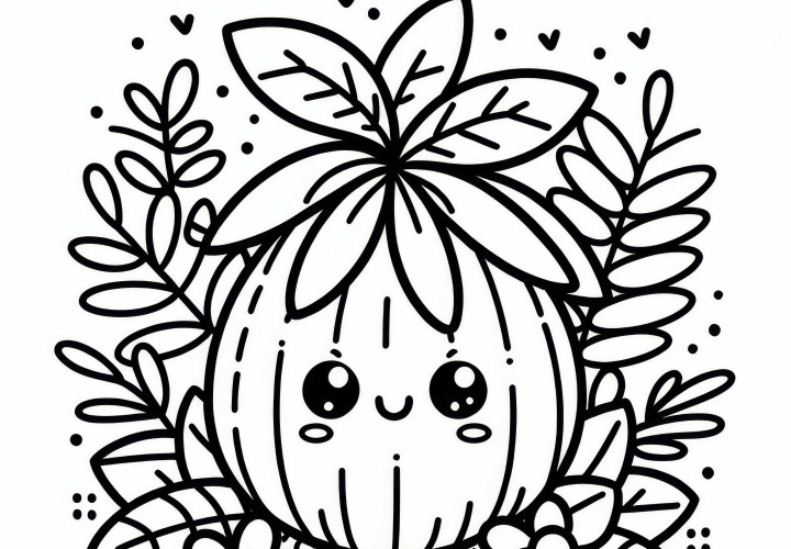 Buriti Coloring Page Easy to Download for Free and Color Online