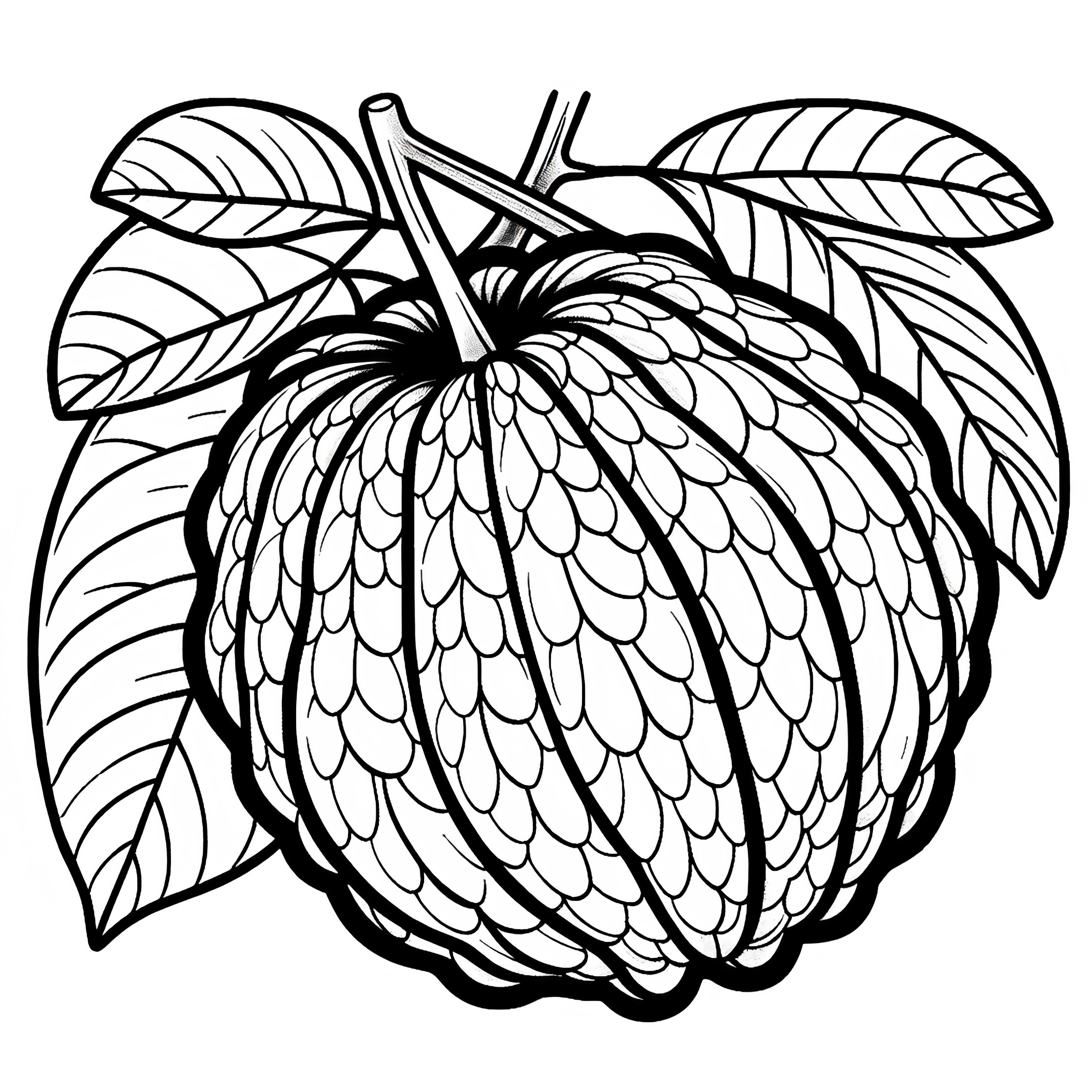 Cherimoya Coloring Page Free to Download