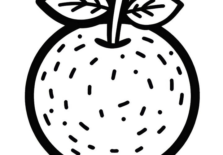 Clementine Coloring Page – Simple and Free