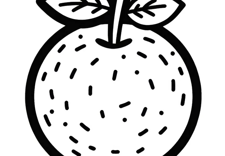 Clementine Coloring Page – Simple and Free