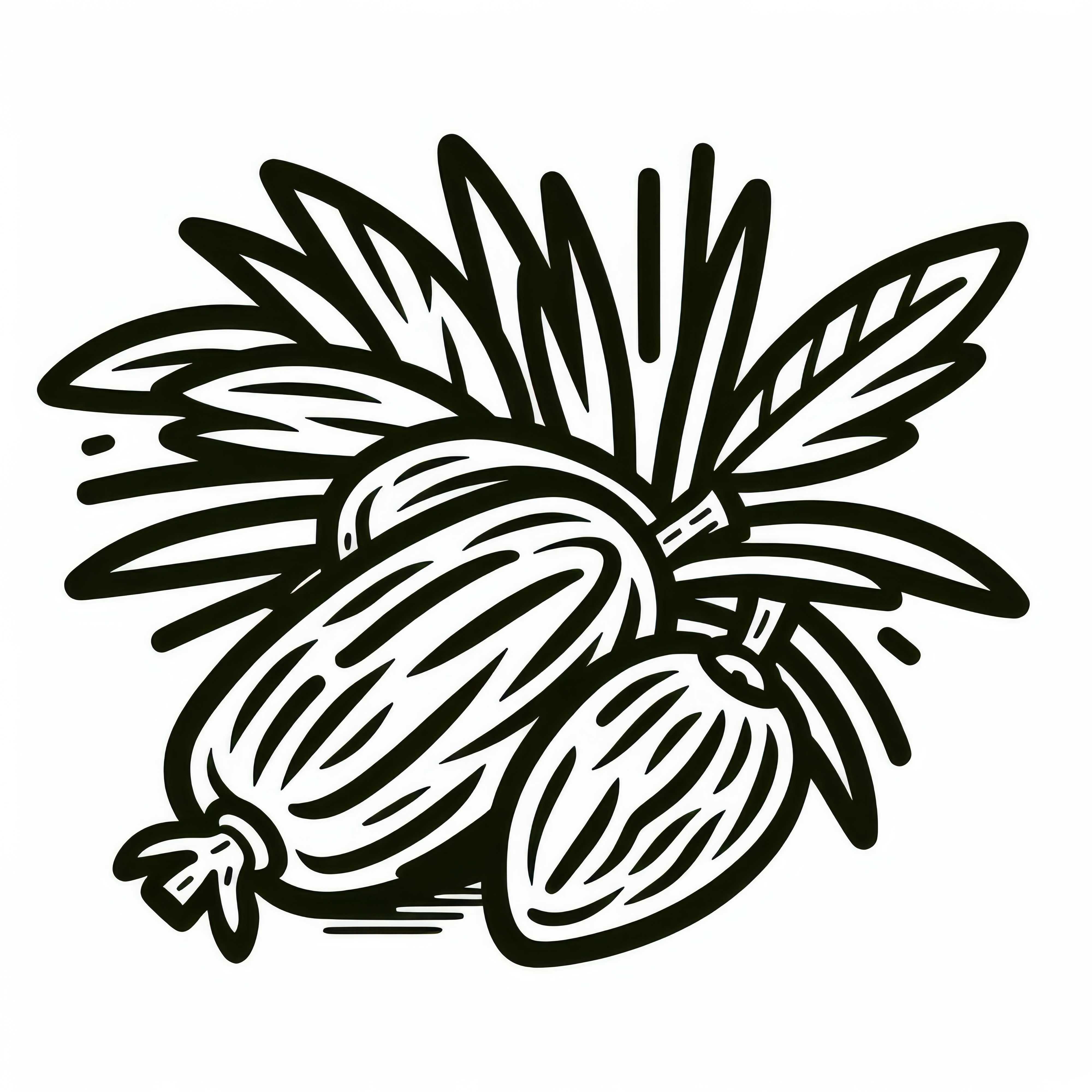 Date coloring page for children