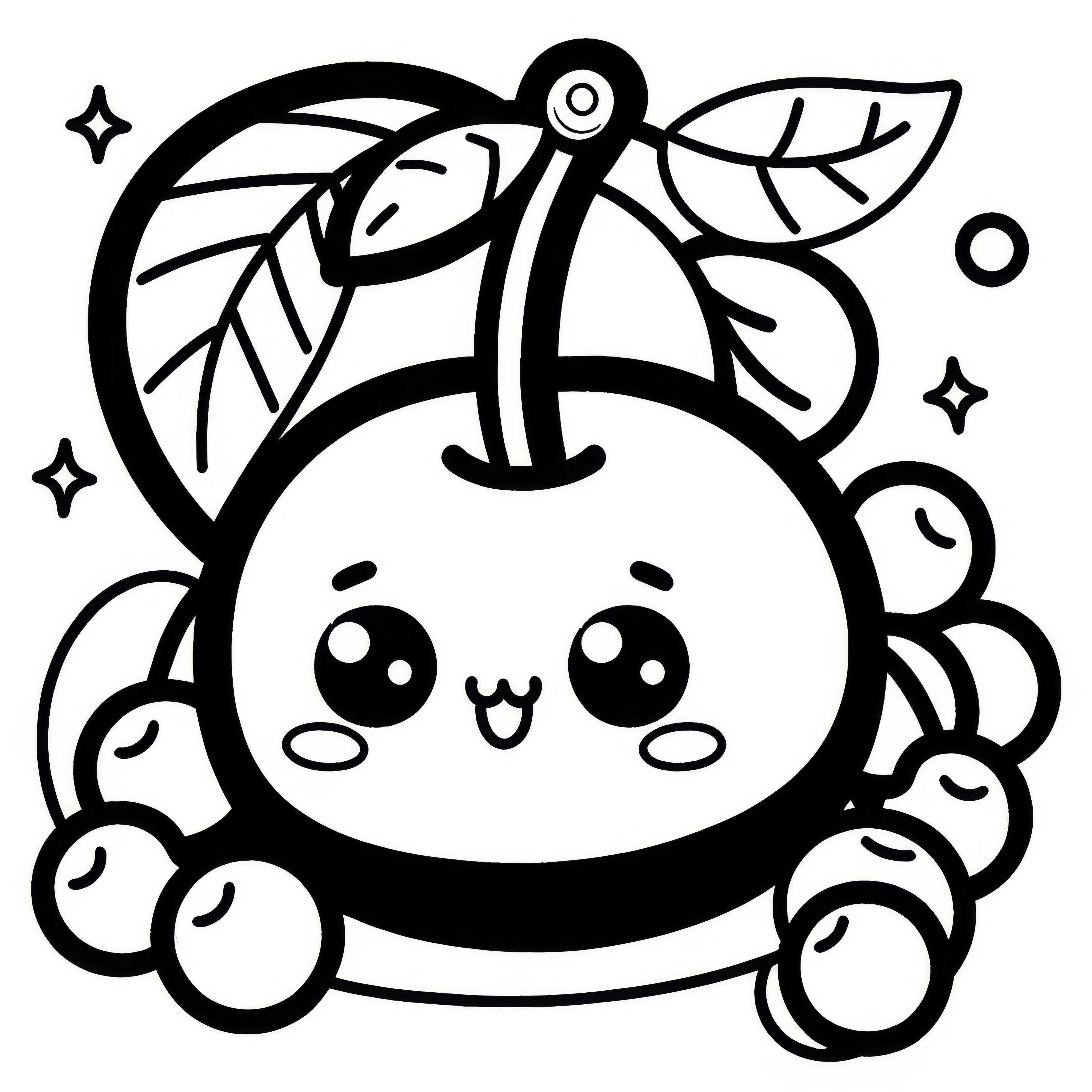 Grumichama Coloring Page Simple Free