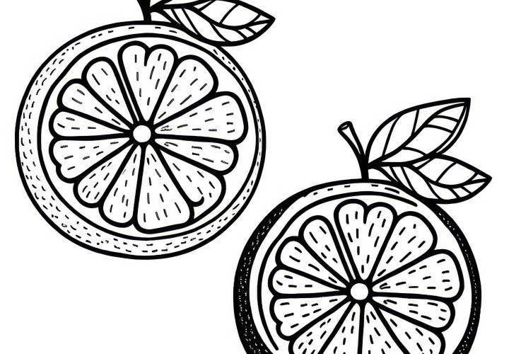 Grapefruit coloring page free: Get your coloring picture