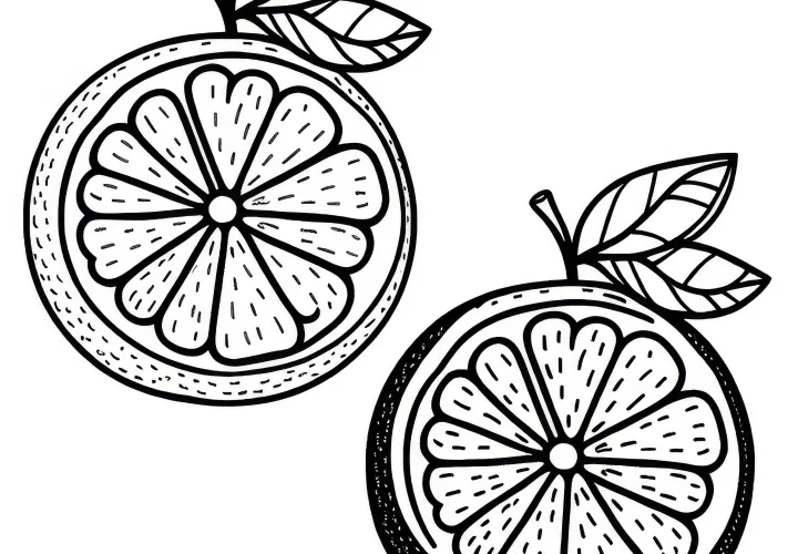Grapefruit coloring page free: Get your coloring picture