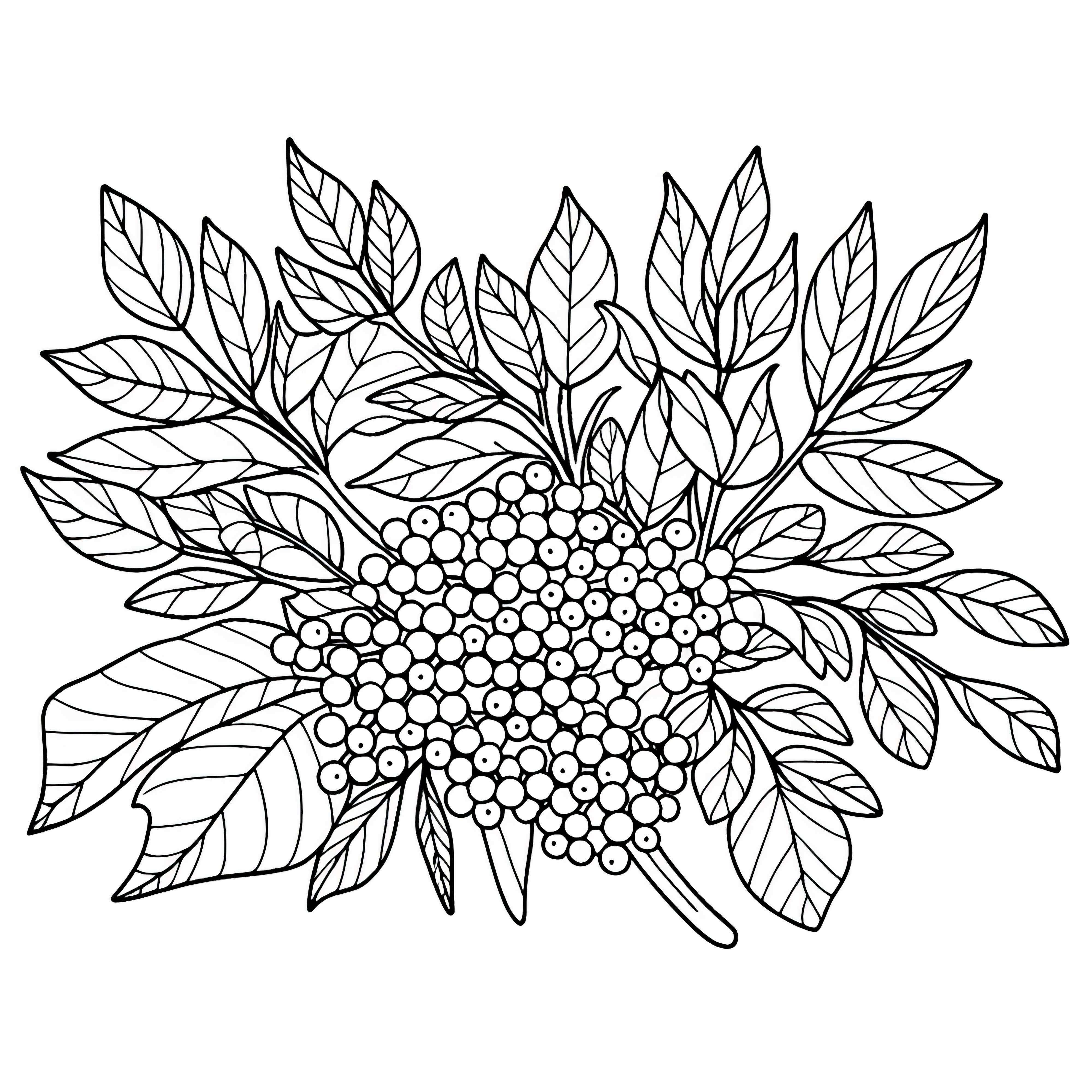 Elderberry Coloring Page Free
