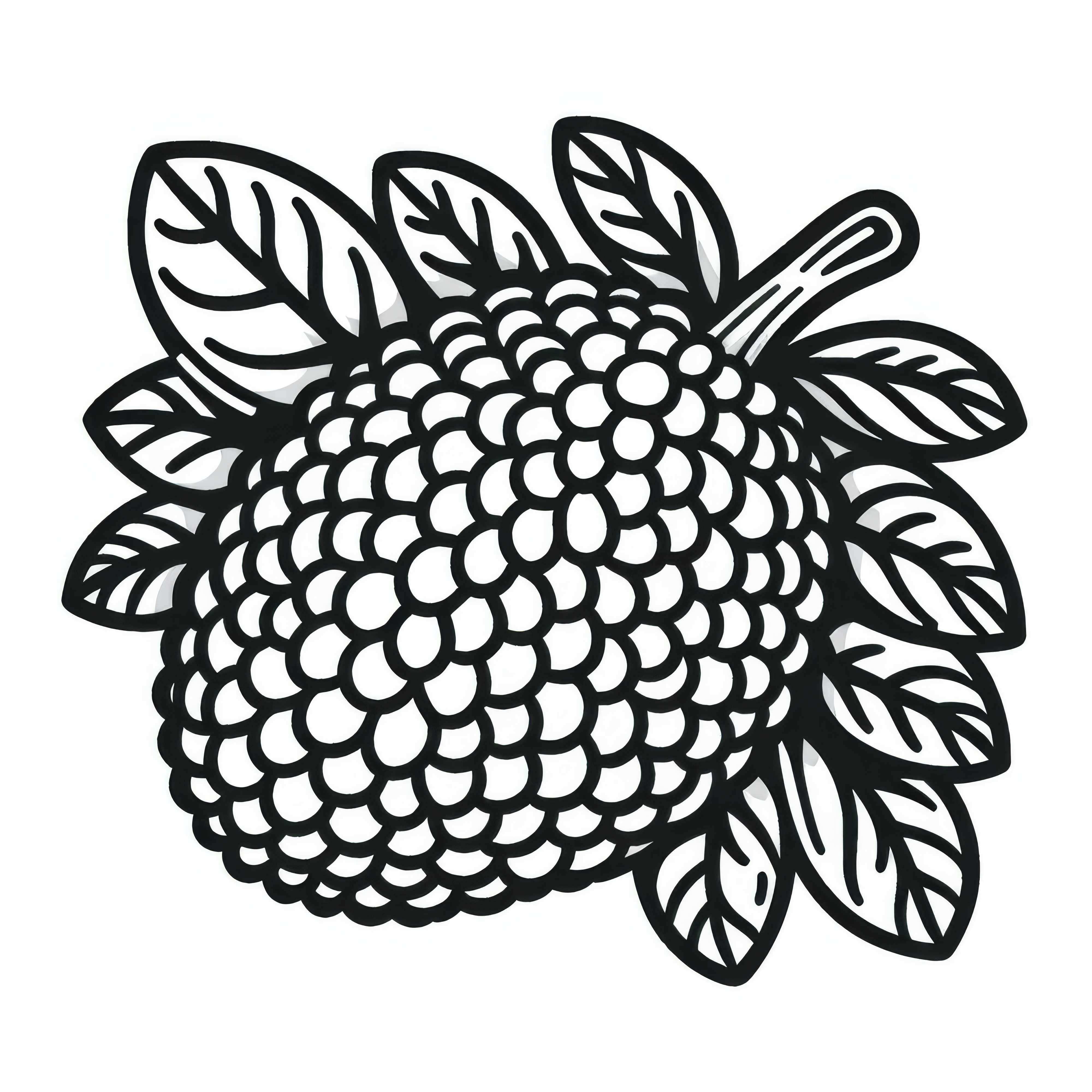Jackfruit Coloring Page Free &ndash; Download and Color Online